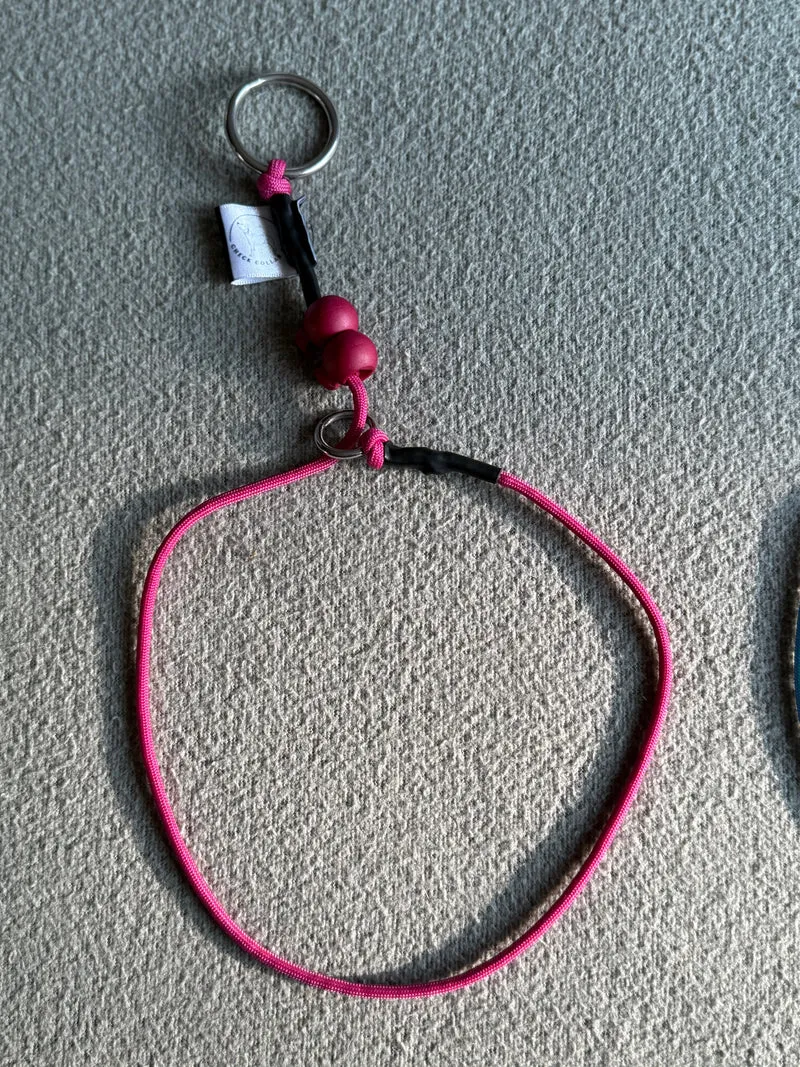 Fushia Dog check collar / grot collar / slip collar / slip lead