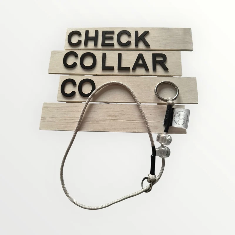 Tan Dog check collar / grot collar / slip collar / slip lead