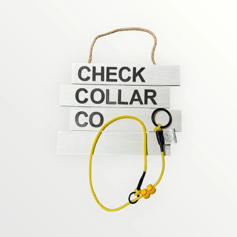 Yellow Dog check collar / grot collar / slip collar / slip lead