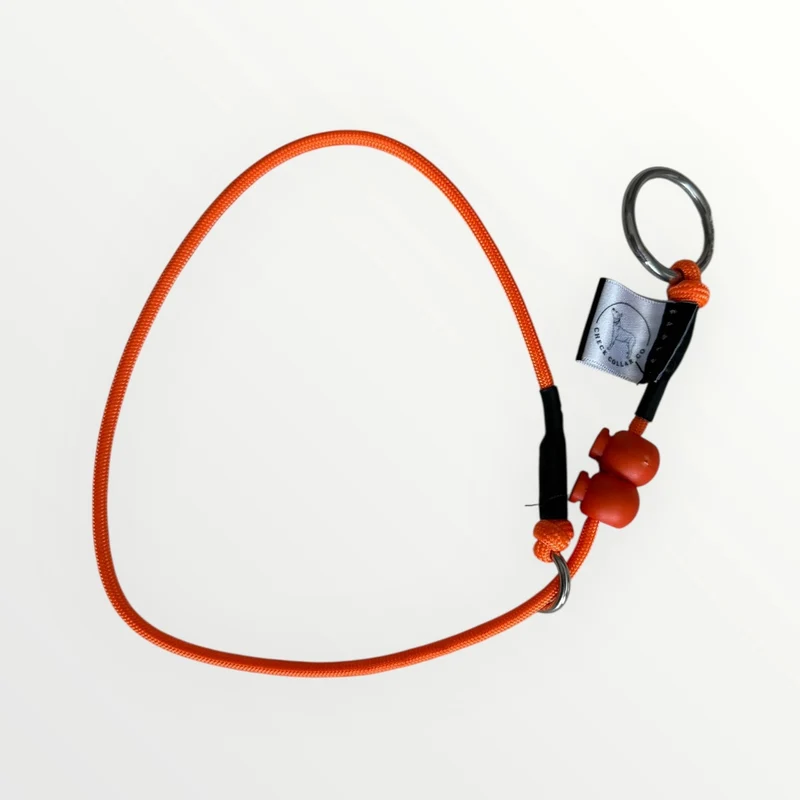 Red Dog check collar / grot collar / slip collar / slip lead