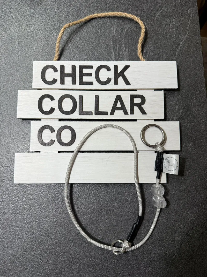 Grey Dog check collar / grot collar / slip collar / slip lead