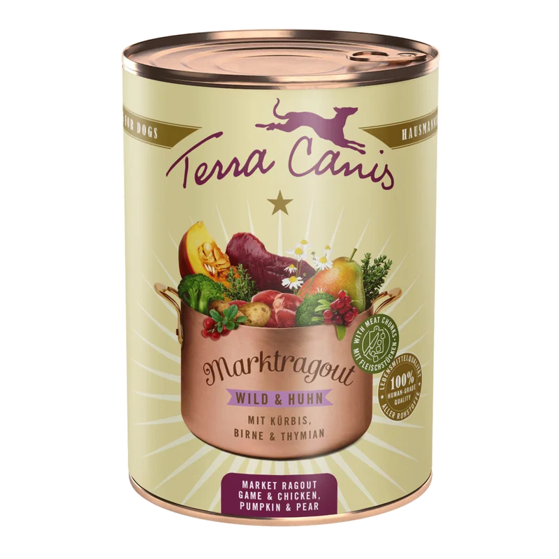 TERRA CANIS MARKTRAGOUT - Venado y Pollo con calabaza, pera y tomillo, sin cereales