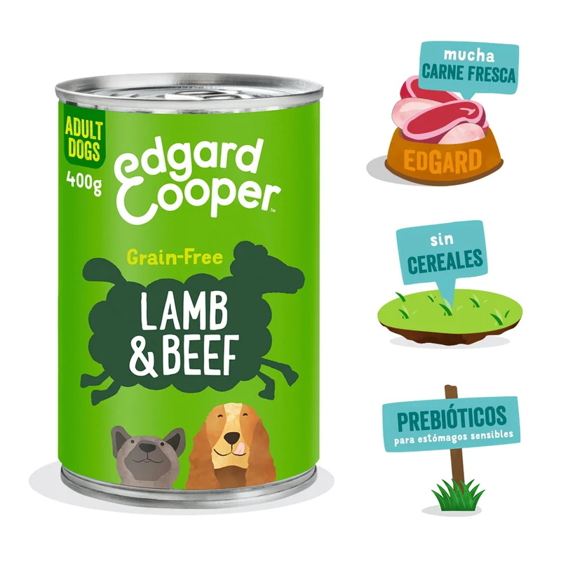 Edgard Cooper | Cordero, vacuno y zanahoria | Lata 400g y 800g