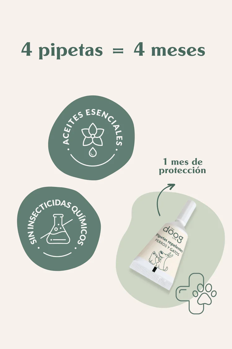 Pipetas repelentes Doog Life | Protección natural frente a insectos