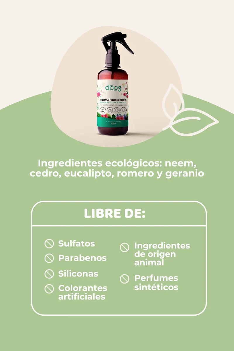 Bruma Repelente | Repelente ecológico para perros | Sin perfumes sintéticos | Repelente natural para pulgas, garrapatas y mosquitos The Doog Life