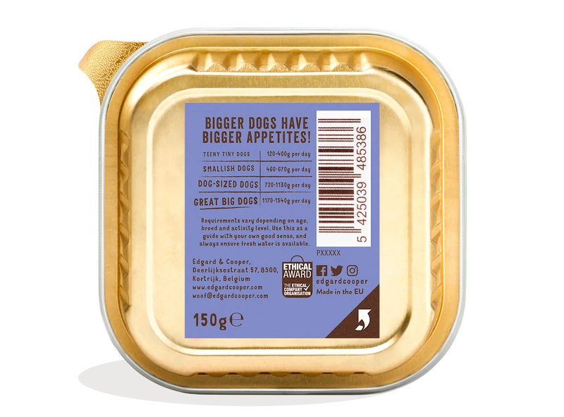 Edgard Cooper | Tarrina Ternera y Pato para Perros | 150g