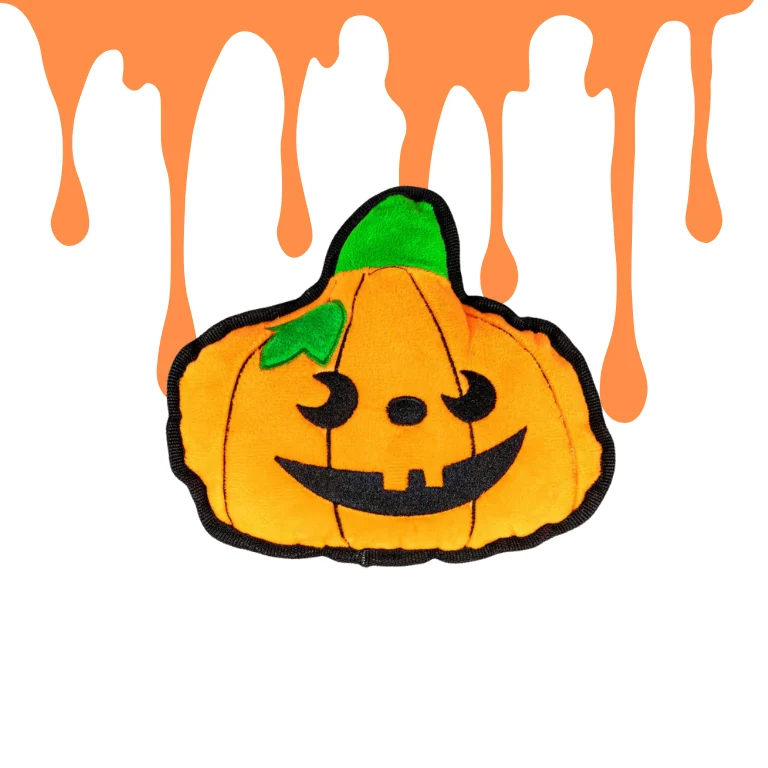 Peluche calabaza Halloween para perros