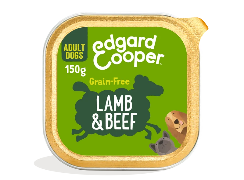 Edgard Cooper | Cordero y carne de vacuno con zanahoria, remolacha y manzana | 150g tarrina