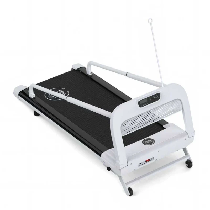 Bud & Billy Quiet & Movable Indoor Large Dog Treadmill With Monitor, Tracker & Remote Control 130x53x45cm - White