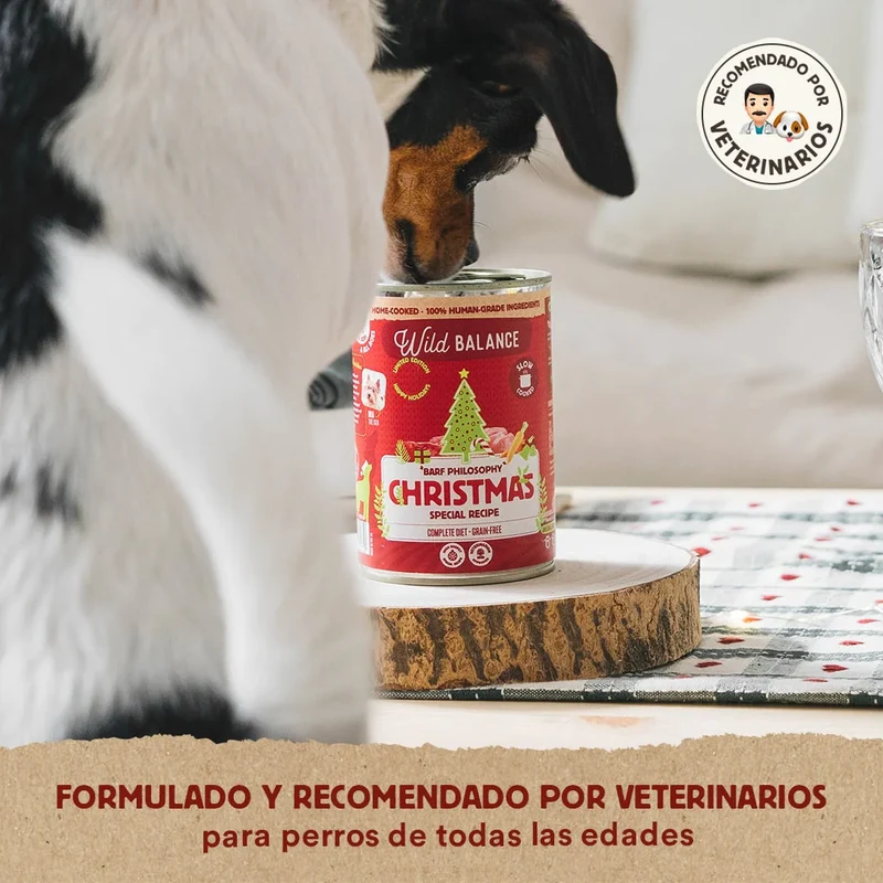 Lata de Comida Cocinada - Receta de Navidad de Wild Balance