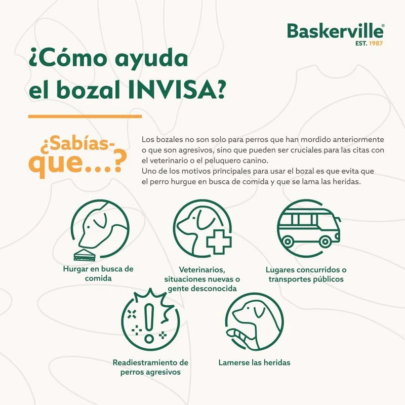 Bozal Baskerville INVISA