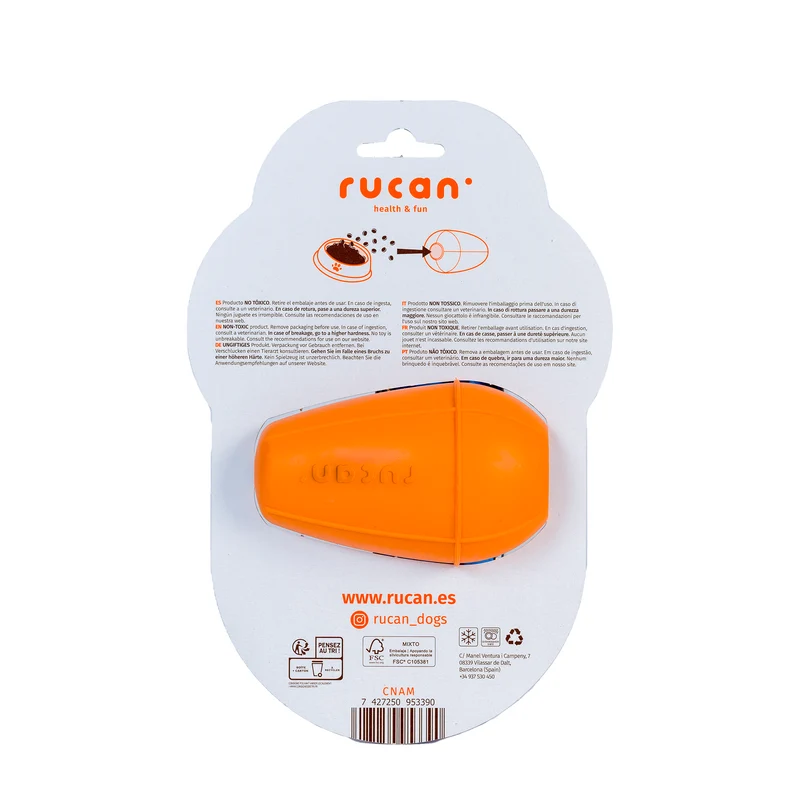 RUCAN | Conic Mediano Naranja | Juguete Rellenable
