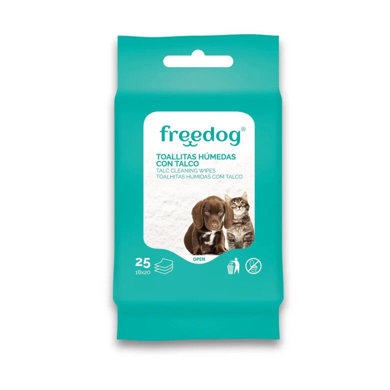 Toallitas Freedog TALCO y ALOE - Tamaño bolsillo
