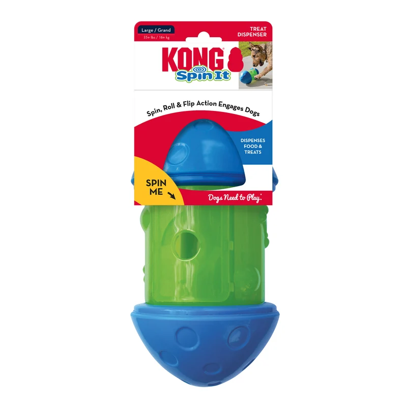 KONG Spin it: Dispensador de Premios - Juguete Interactivo