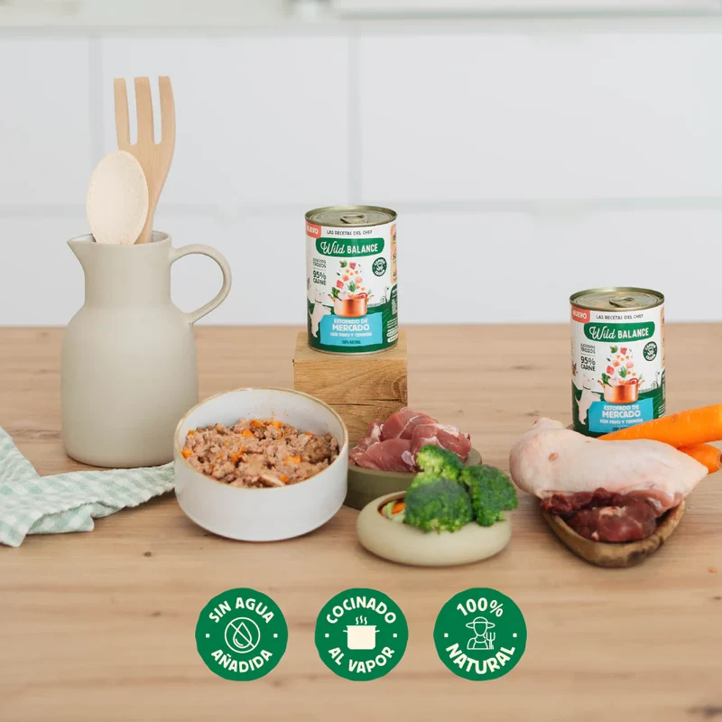 Lata de Pollo, Pavo y Ternera – Estofado de Mercado - Wild Balance