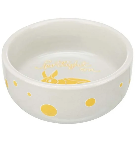 Trixie Spotlight Comic Rabbits Ceramic Bowl for Small Pets