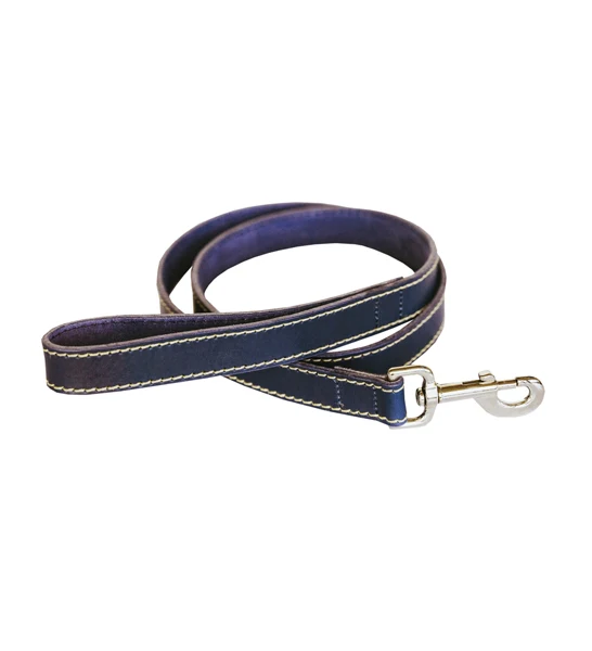 Huntlea Leopard Leather Dog Lead