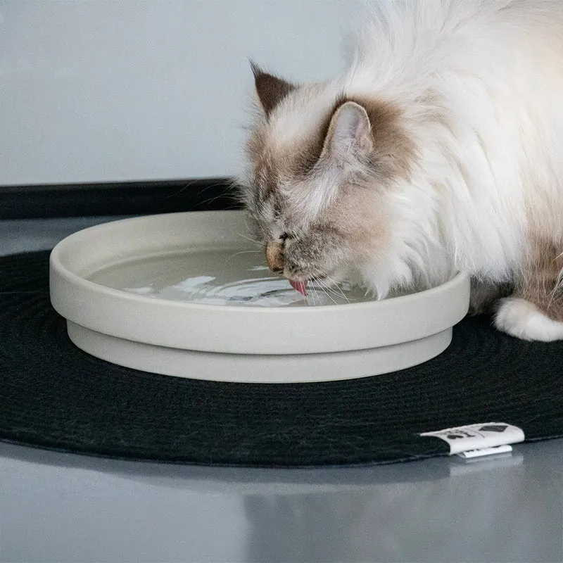 D&D Home I Love Happy Cats Ace Ceramic Non-Slip Drinking Bowl For Cats