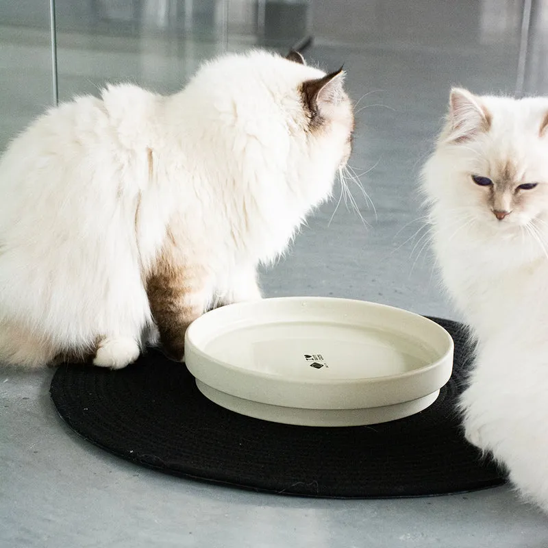 D&D Home I Love Happy Cats Ace Ceramic Non-Slip Drinking Bowl For Cats