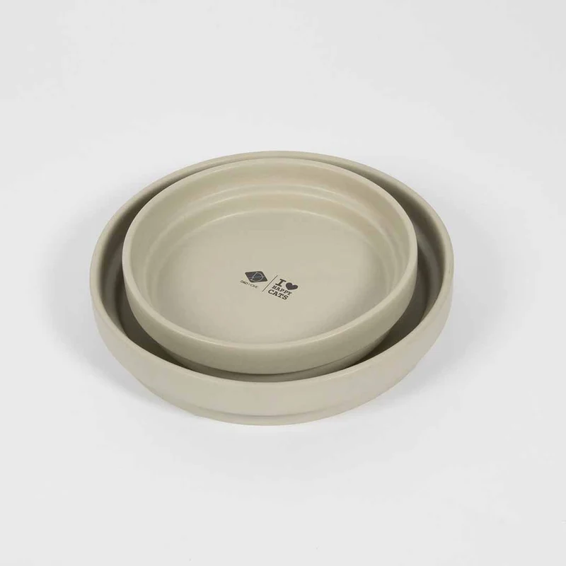 D&D Home I Love Happy Cats Ace Ceramic Non-Slip Drinking Bowl For Cats