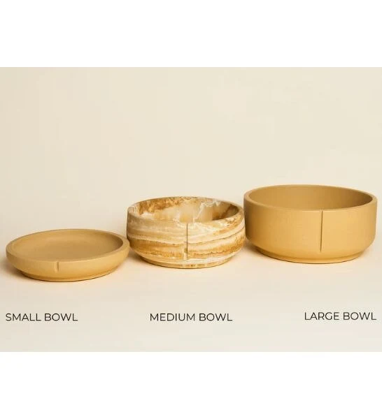 Pino Sand-made Classic Feeder Camel Brown Medium 18x8cm