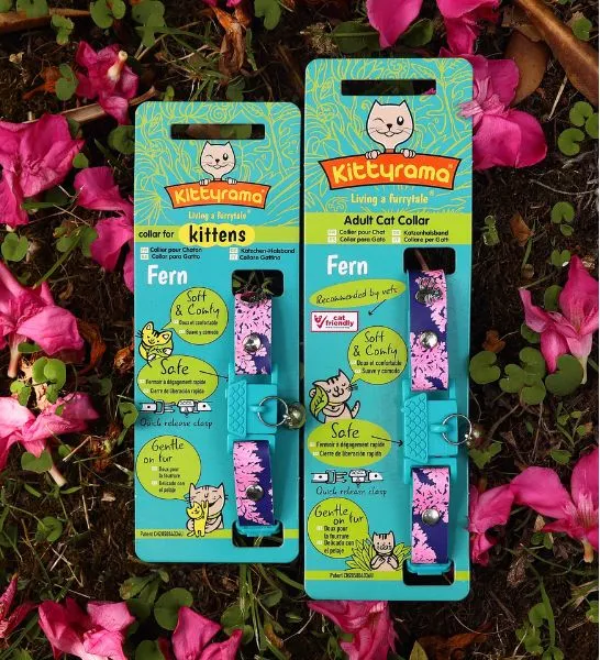 Kittyrama Botanical Fern Cat Collar 19.5cm - 26.5cm
