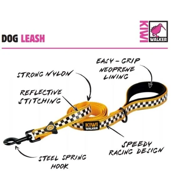 KIWI WALKER Racing Adjustable Leash for Dogs