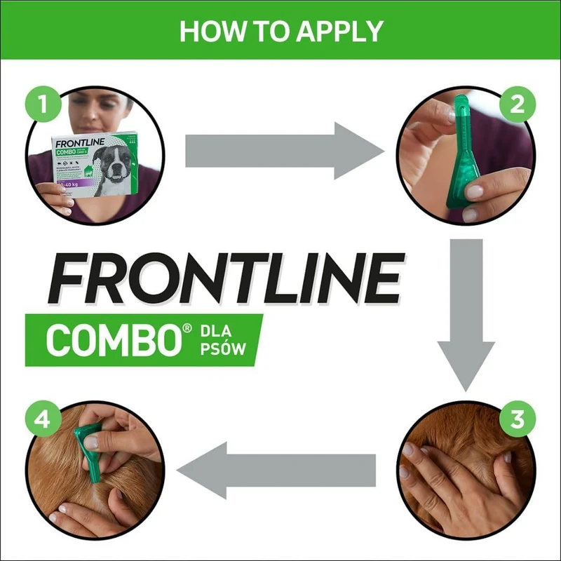 Frontline Flea & Tick Spot On Combo Treatment for Dogs & Home Protection 3 Pipettes