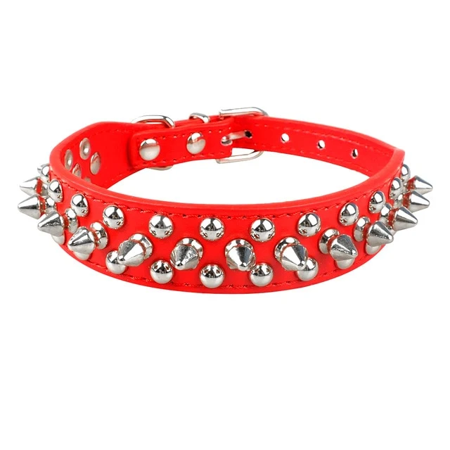 Cool Spiked Rivet Studded PU Leather