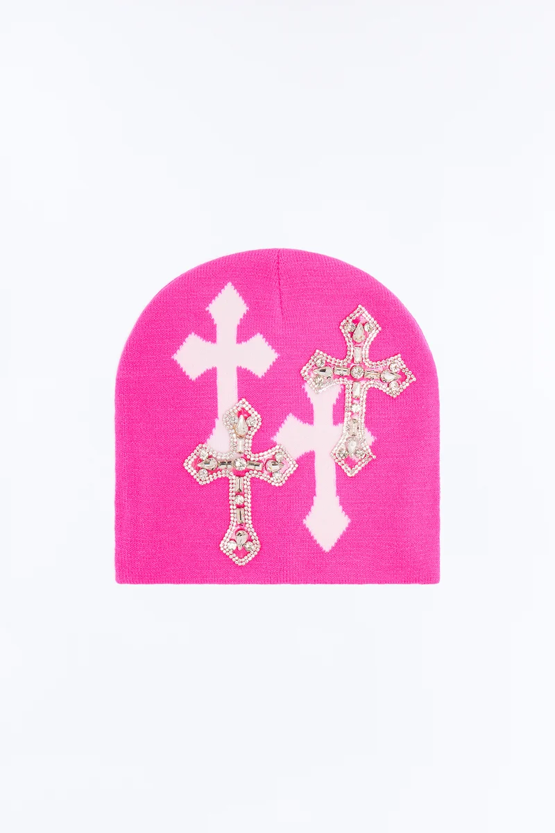 Giving Grace Beanie - Pink/combo