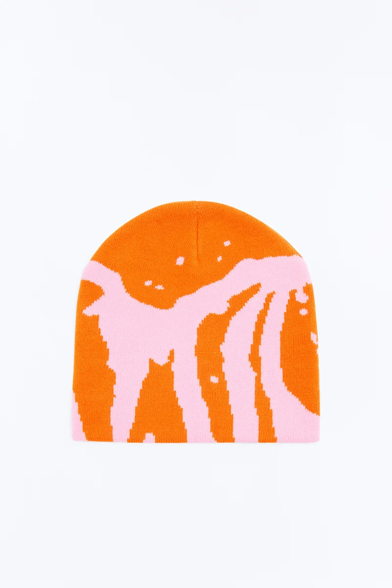 Stay Chill Beanie - Orange/combo