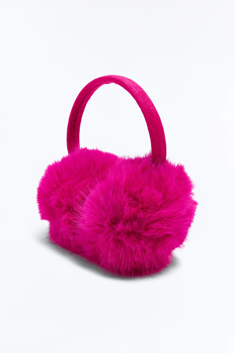 Fur Brings The Fun Earmuffs - Fuchsia