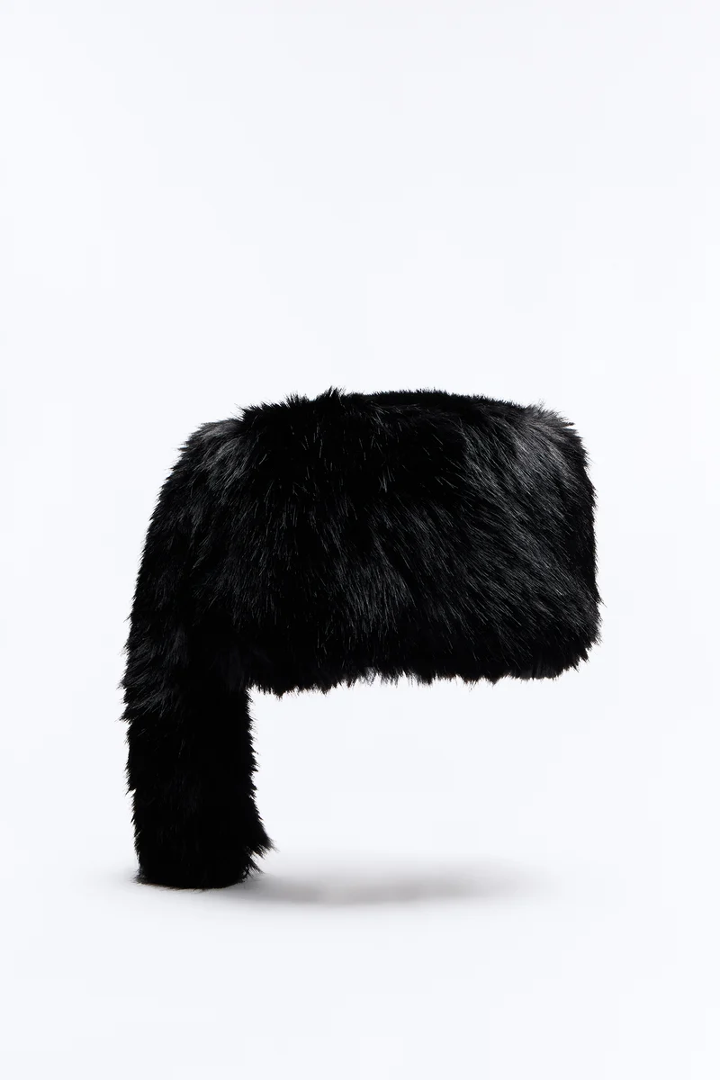 Good Scout Faux Fur Hat - Black