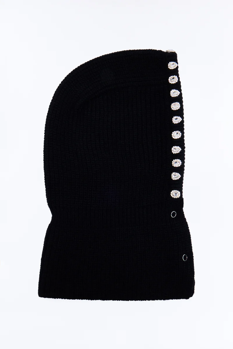 Embellished Icon Balaclava - Black