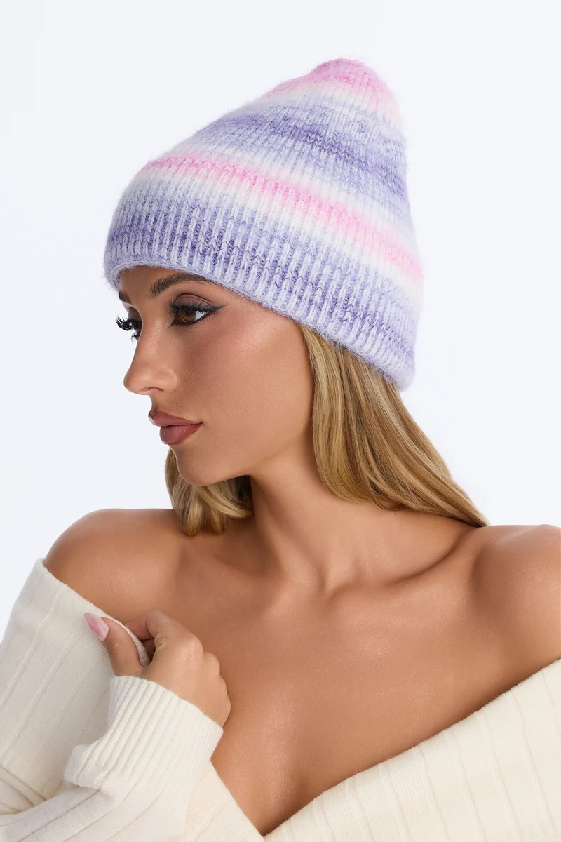 Vibrant Vibes Beanie - Pink/combo
