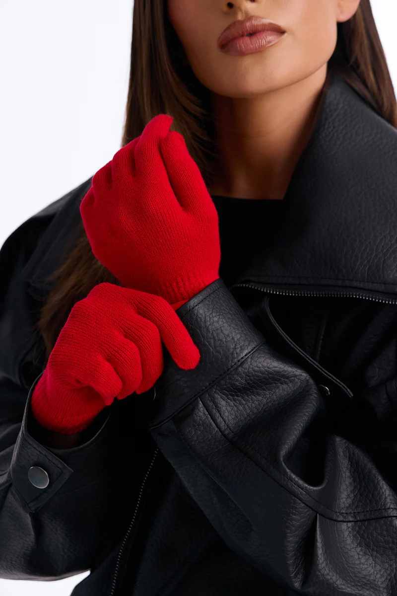 Essential 2 Piece Glove Set - Red/combo