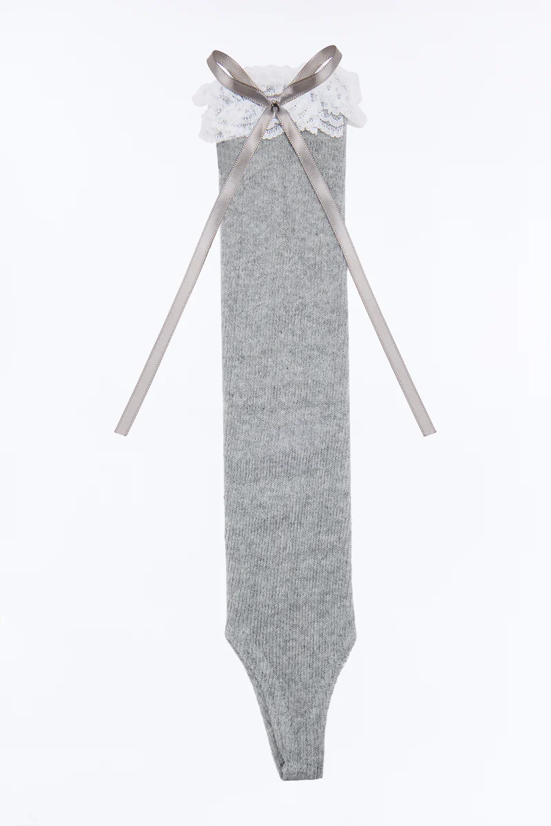 Acting Nice Pilates Socks - Heather Grey