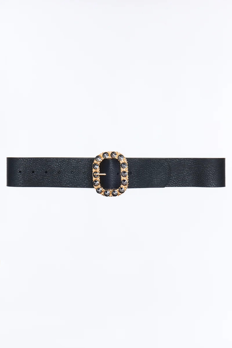 Bling Thing Wide Belt - Black
