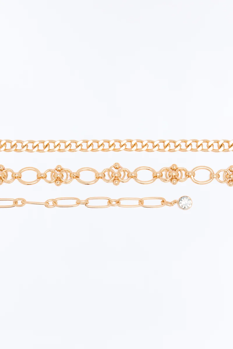 Beautiful Thread Chain Belt - Gold