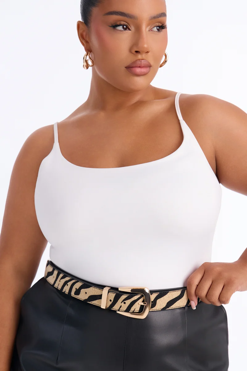 That Wild Winter 2 Piece Faux Fur Belt Set - Brown Combo