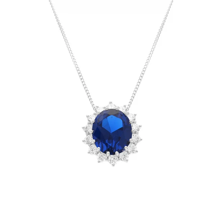 Collier royale oxydes bleus – Argent 925 rhodié | Azuline