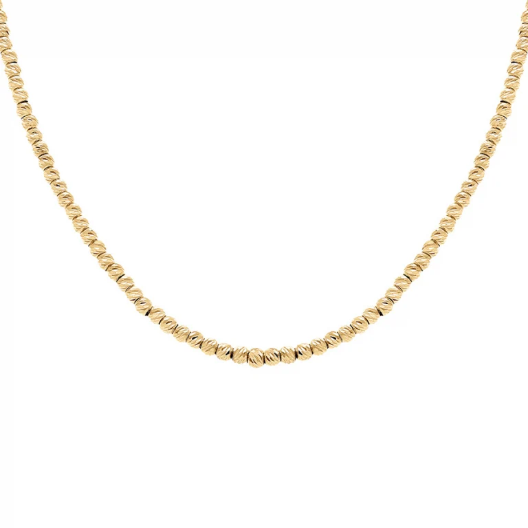 Collier boules diamantées – Argent 925 doré | Azuline
