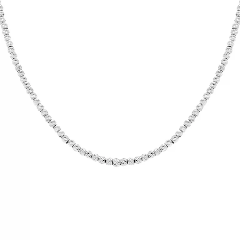 Collier boules diamantées – Argent 925 rhodié | Azuline