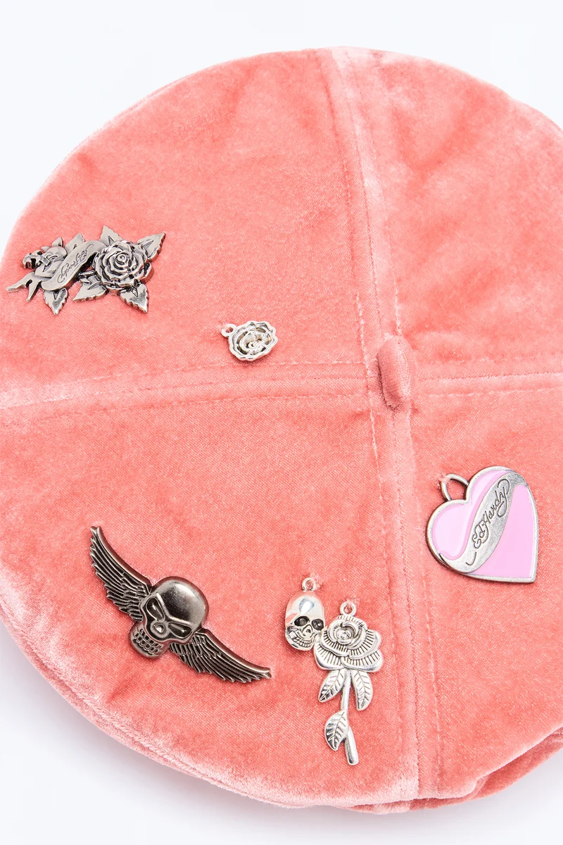 Ed Hardy Novelty Beret - Pink