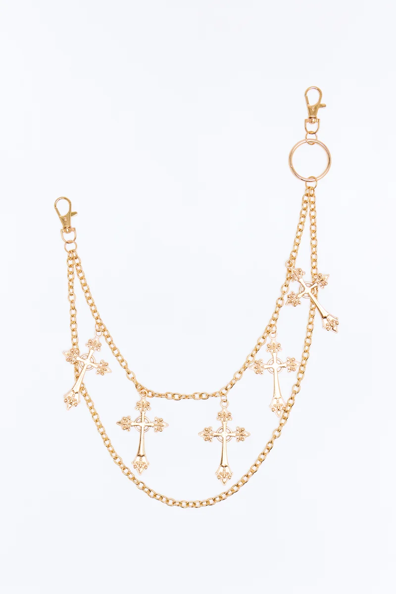 Essential Faith Pant Chain - Gold