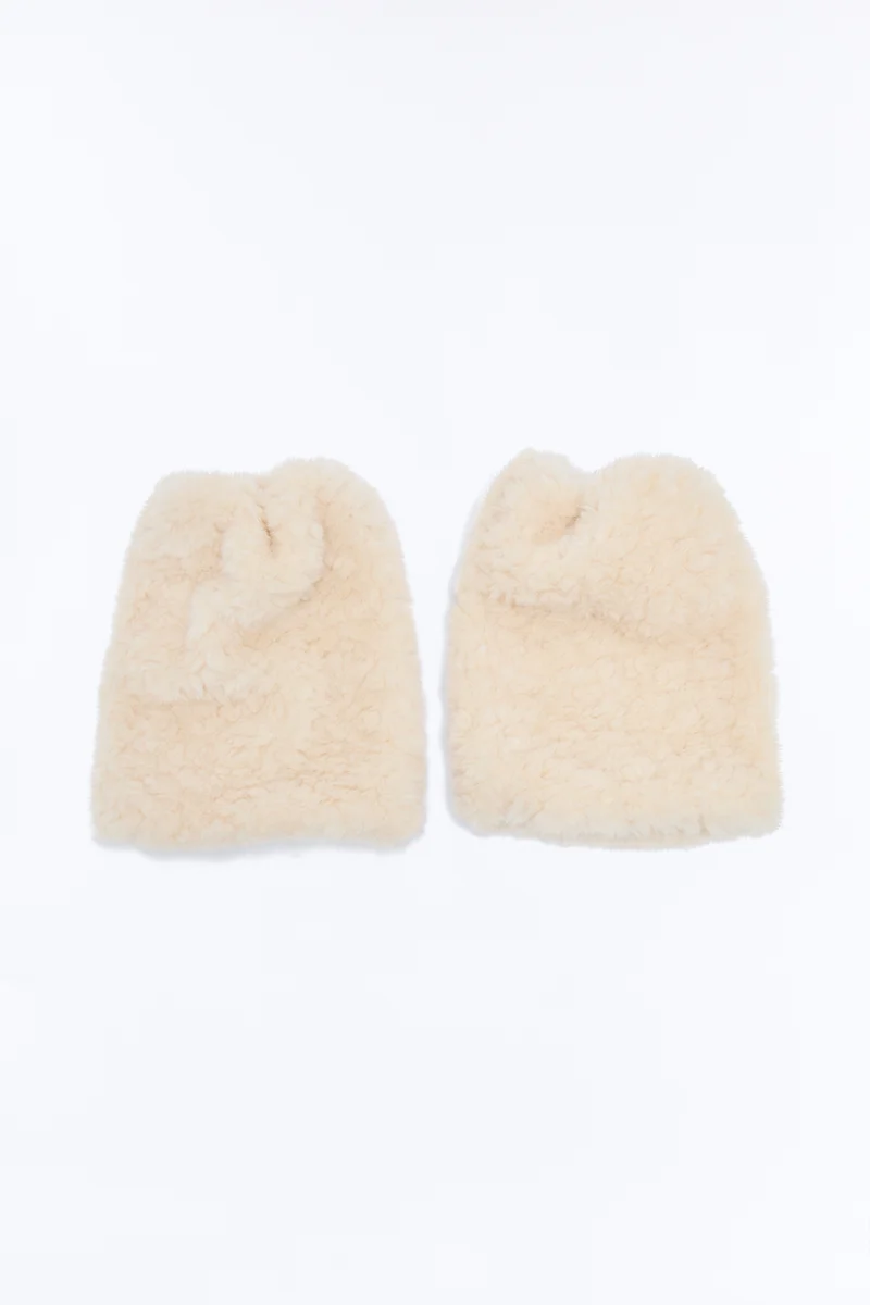 Polar Puff Sherpa Legwarmer - Ivory