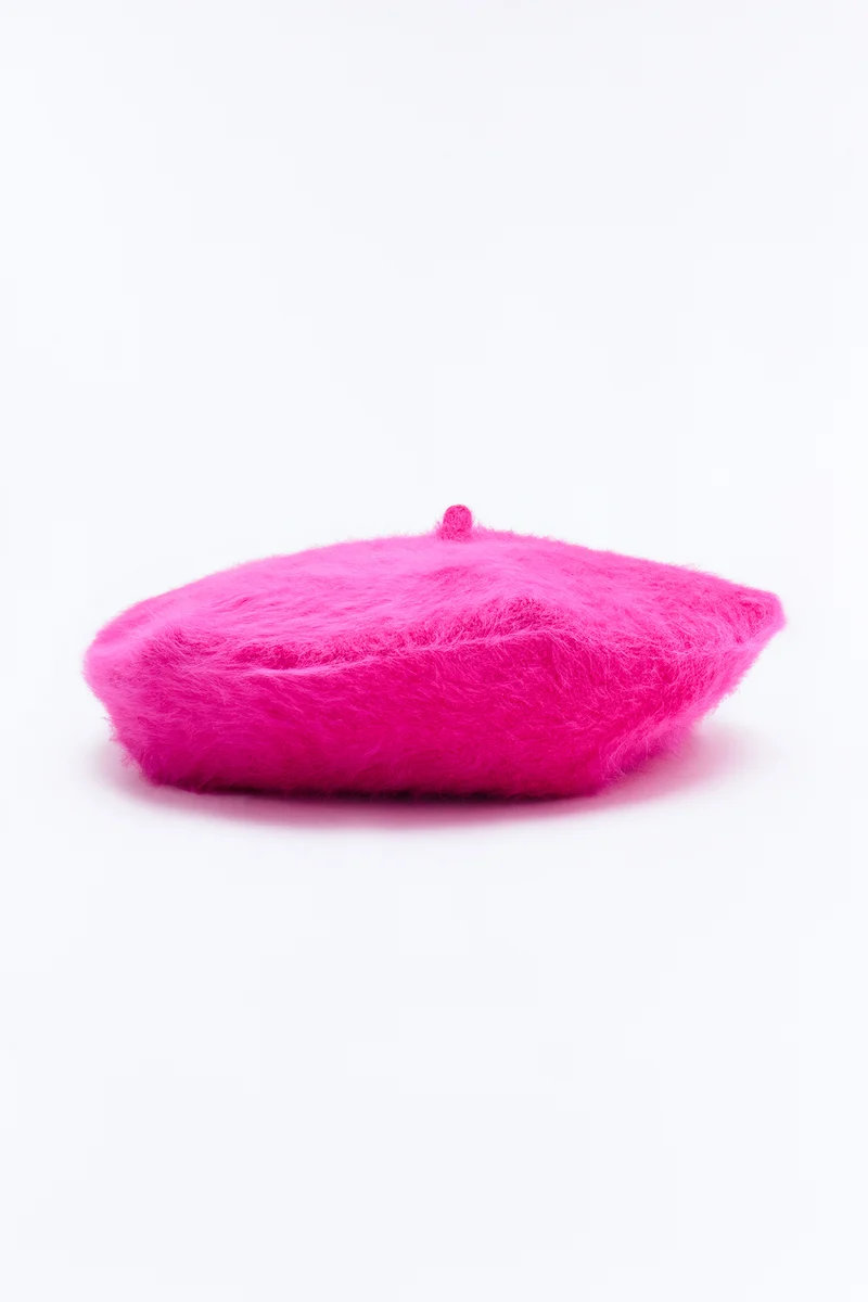 Streets Of London Beret - Fuchsia