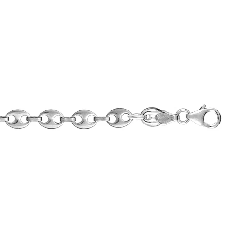 Collier long grain de café 50 cm – Argent 925 rhodié | Azuline