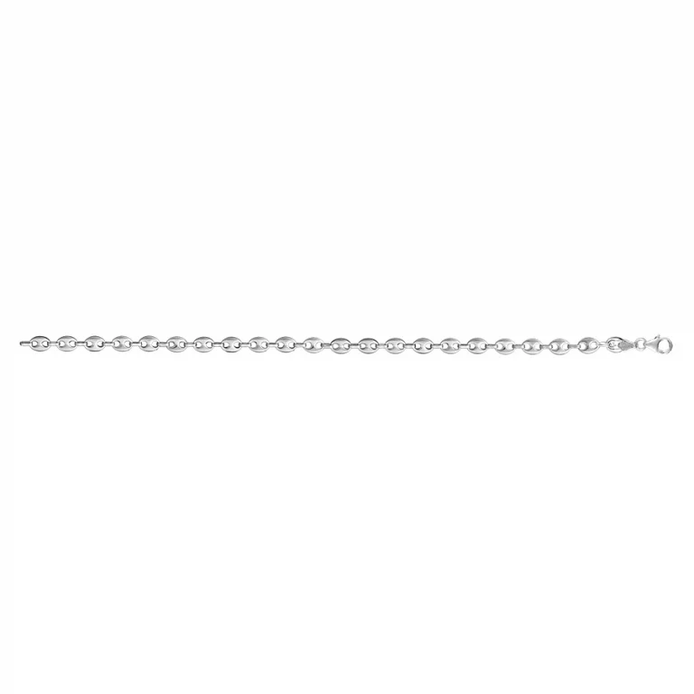 Collier long grain de café 50 cm – Argent 925 rhodié | Azuline