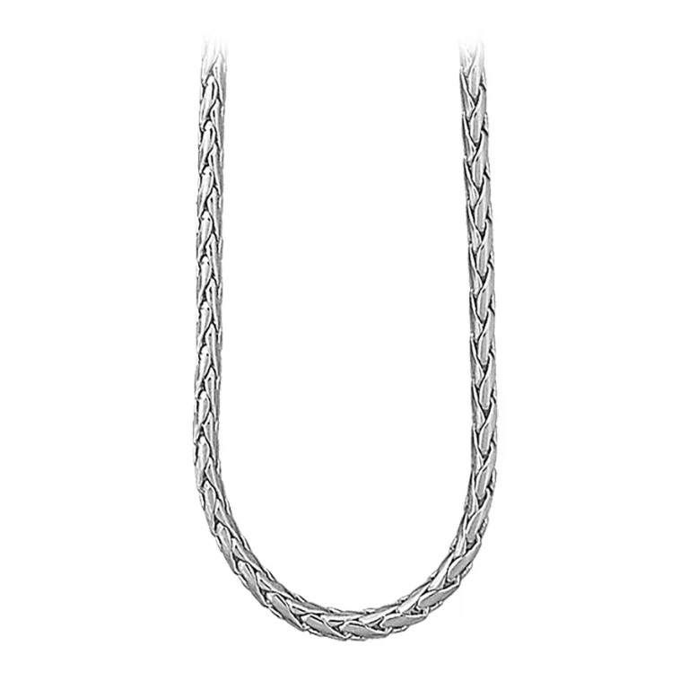 Collier maille palmier – Argent 925 rhodié | Azuline